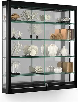 Displays2go Illuminated Showcase Wall Mount