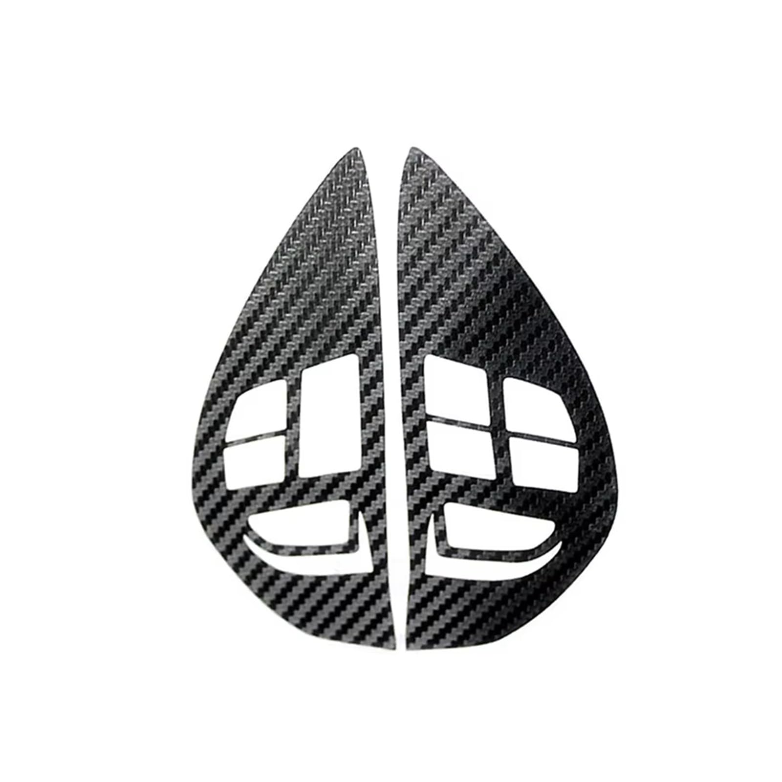 Interior Trim for Mitsubishi for ASX for Lancer for Outlander for RVR for Pajero Sport 3D Control Button Steering Wheel Switch Car Cover Trim Sticker(Black)