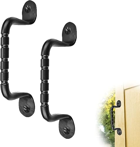 Paquete de 2 manijas de pecho de 4.5 pulgadas, manijas rústicas de puerta de gabinete de hierro, accesorios antiguos para cajón, tiradores de cajón