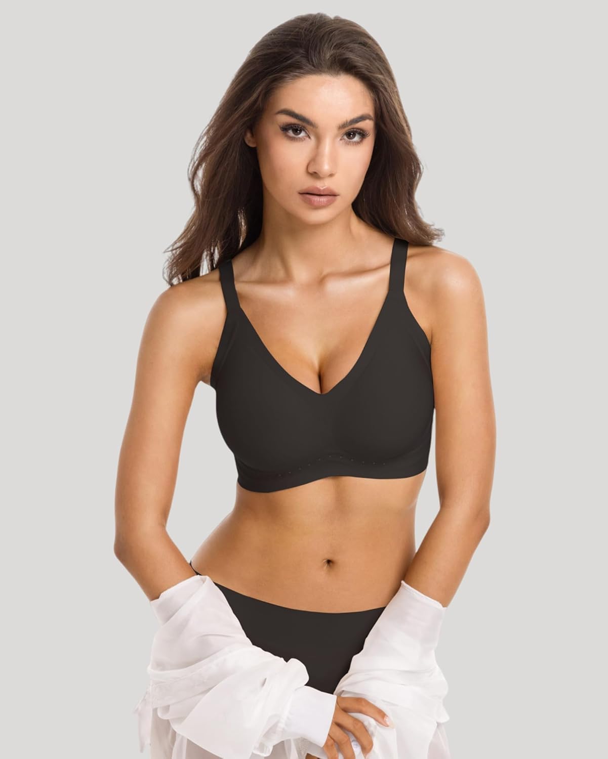 Jelly Wireless Push Up Bra 53 Vents Breathable Seamless Support for Women All Day Comfort Skin-Friendly Fabric - Image 7