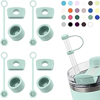 Vista 26 de Silicone Spill Stopper Set Compatible with Stanley Cup 2.0 30oz & 40oz with Straw Cover, Set of 4