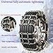 Cabagii Emergency Snowfield Chains, Tire Chains with Thickened Manganese Steel fits Car Truck SUV in Ice surface, Sand and Mud(8 Packs, Tire Width 165-285mm)