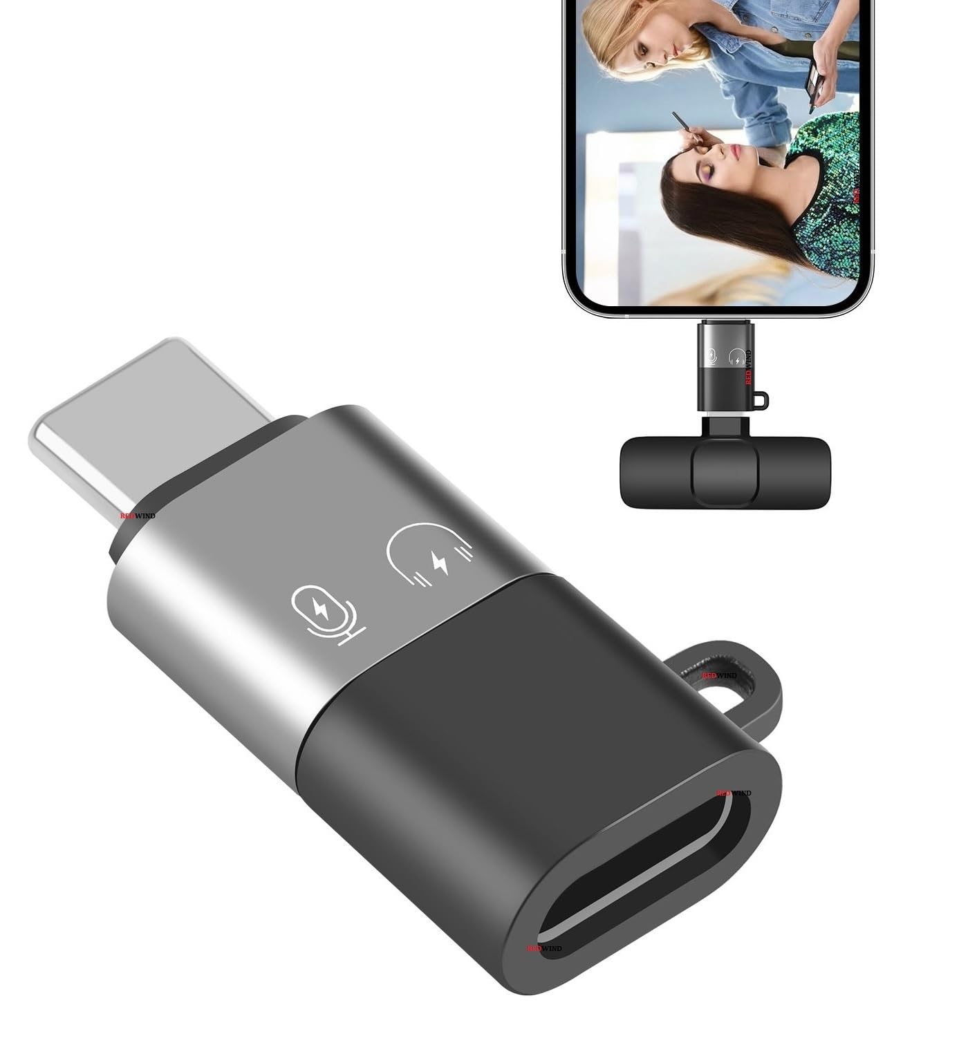 REDWIND USB C to Light_ing Audio/Mic Adapter Type-C Male to Female 8pin Earbuds Splitter Compatible with iPhone 17/16 Pro/Plus/Pro Max 16e iPad Pro iPad Air 6/5 MacBook Galaxy S26/S20 One Plus-image-9