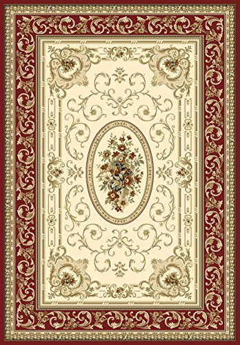 Tappeto Design Orientale Kabir Beige e Rosso 170 x...