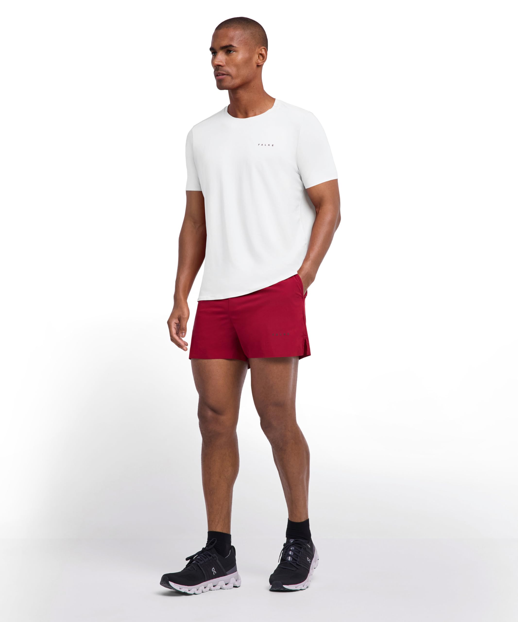 FALKE Running Tee M S/s Sh fil fonctionnel 1 pièce, T-Shirt Homme, Blanc White 2000, M