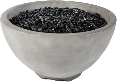 Miniatura 3 de Bluegrass Living HF36177AA-S Ashwick - Mesa para fogata de propano de 40,000 BTU para uso en patio y terraza, construcción MGO, incluye cuentas de