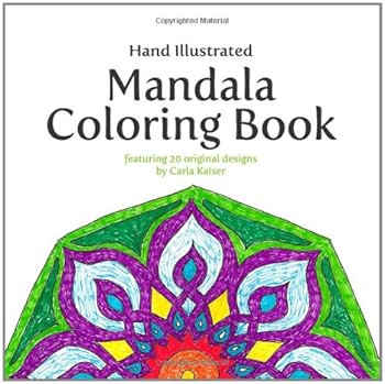 Paperback Hand Illustrated Mandala Coloring Book