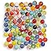 Assorted Marbles Set in Tin Box, Multi Galactic by Yellow Mountain Imports