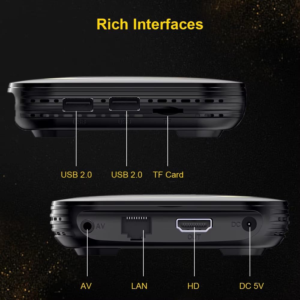 Dual WiFi 12 ATV Android TV Box z aplikacjami telewizyjnymi, wideo 8K, BT5.0+, RK3528, odtwarzacz multimedialny 3D 4K, dekoder (MX 128g)