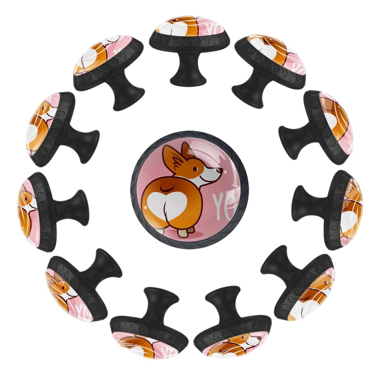 Boutons de tiroir de chambre bébé rose I Love U pour relooker une commode