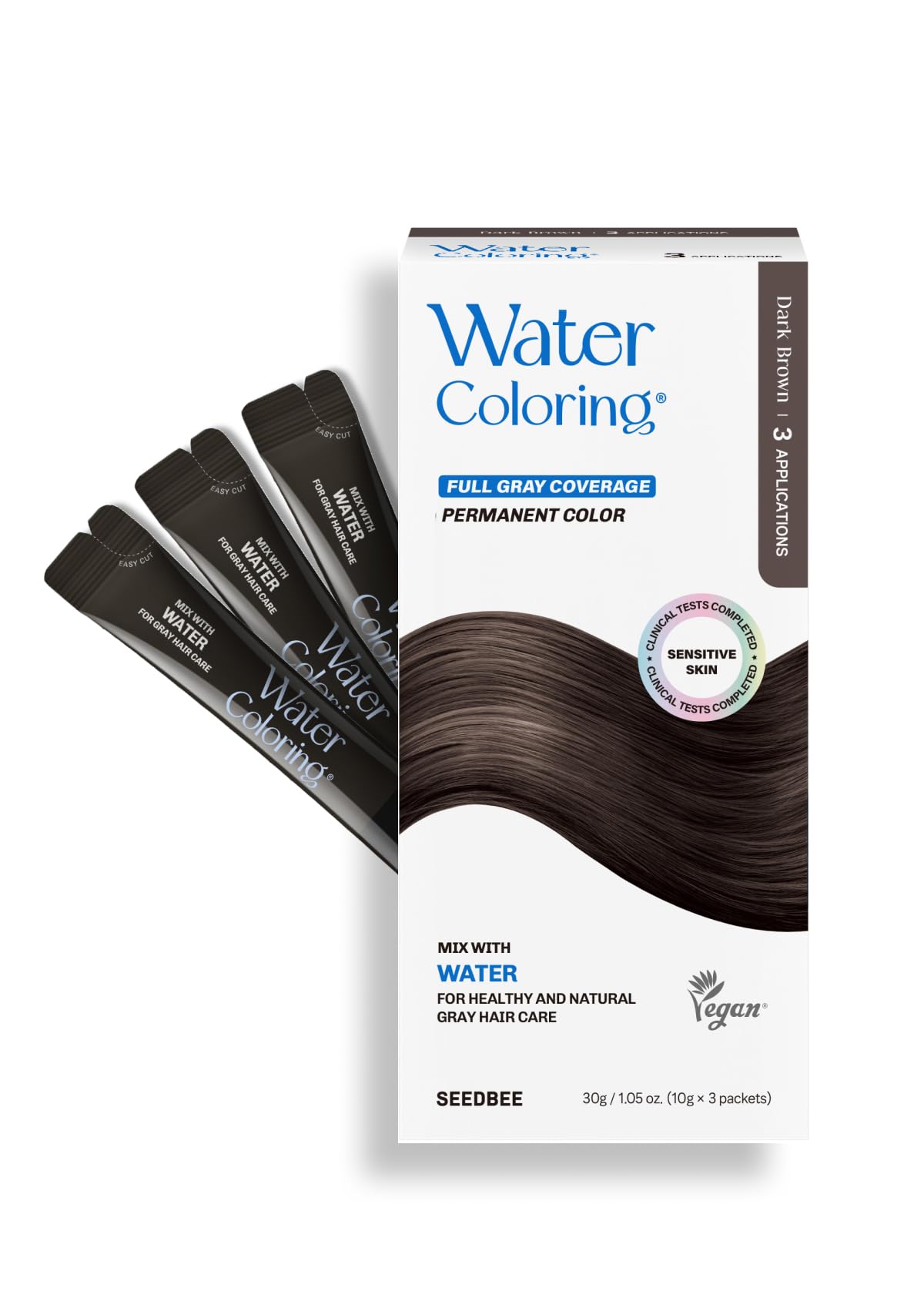 SEEDBEE Korean Powder Hair Color Dark Brown