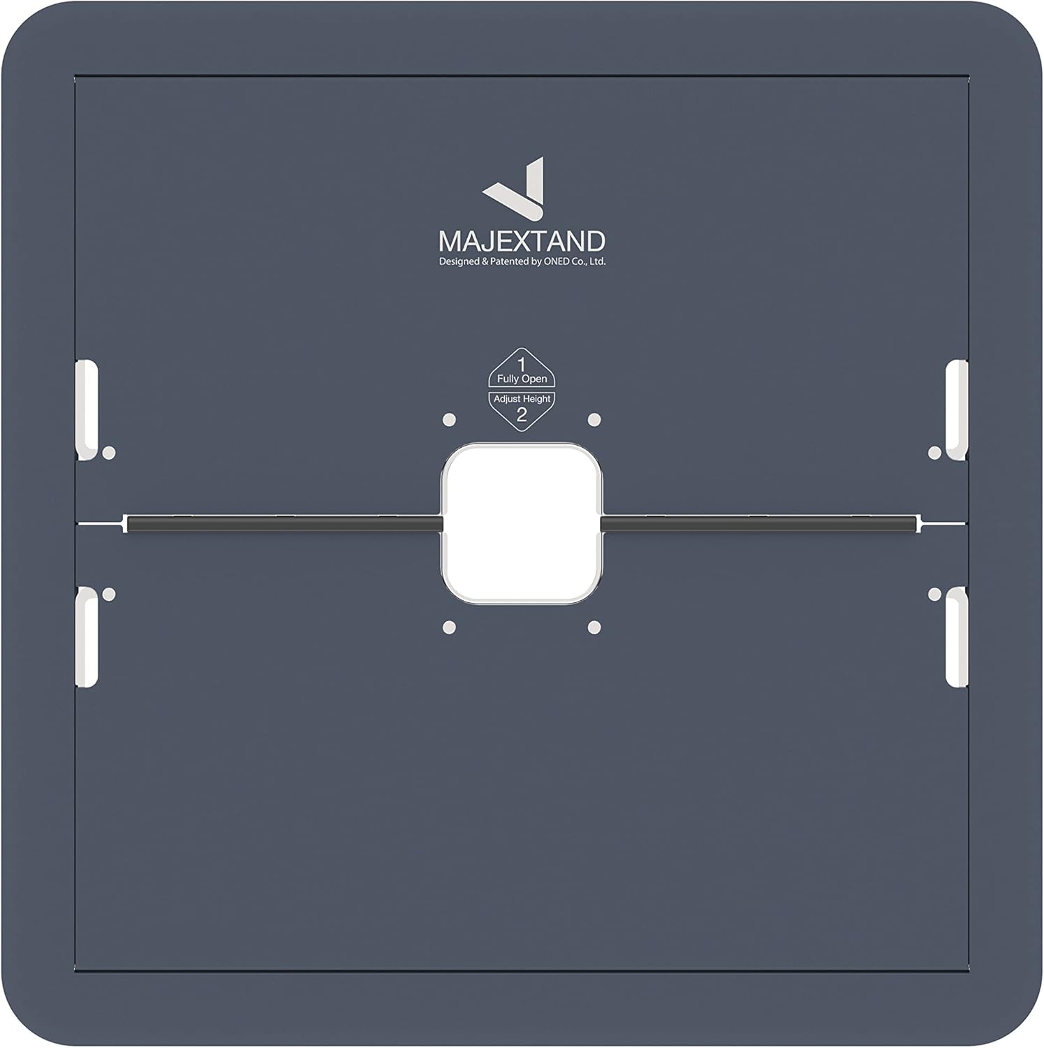 Paper-Thin Stand for MacBook, Laptop Riser, Slim Portable Ergonomic Ventilated Stand, 6 Adjustable Heights from 2.1" to 3.6", Compatible with Laptops Up to 18”, US Patented (Midnight)