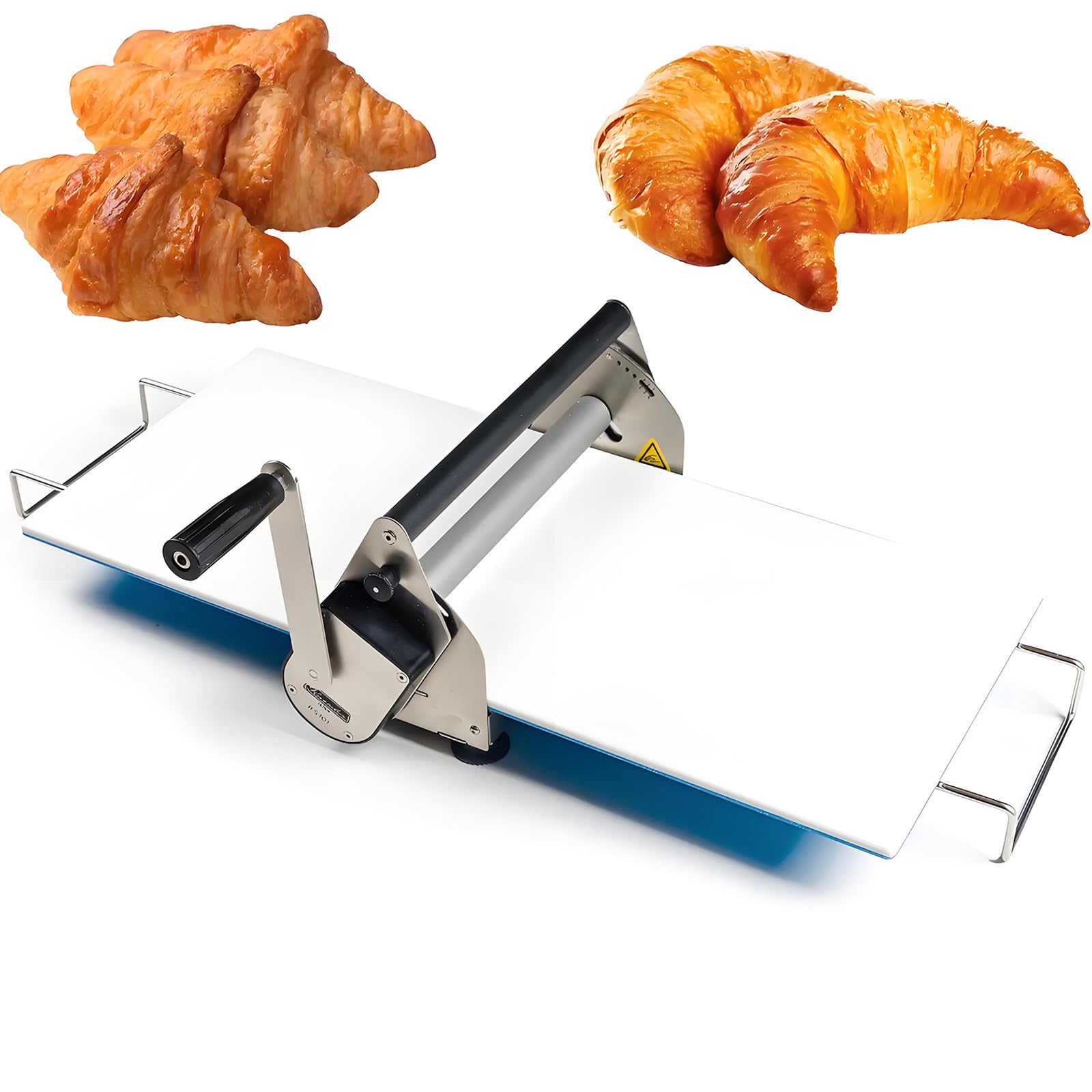 NGDFGR Dough Sheeter Machine - Stainless Steel Adjustable Thickness 0.5-27Mm For Commercial Bakery, Foldable Pastry Roller For Pizza And Croissants,Rs201