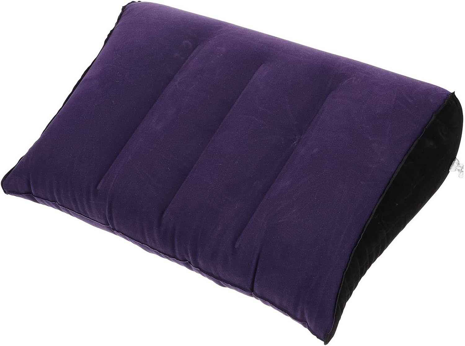 Lightweight Inflatable Camping Pillow with Ergonomic Design and PVC Flocking Material for Head and Neck Support, for Camping and Traveling by Car