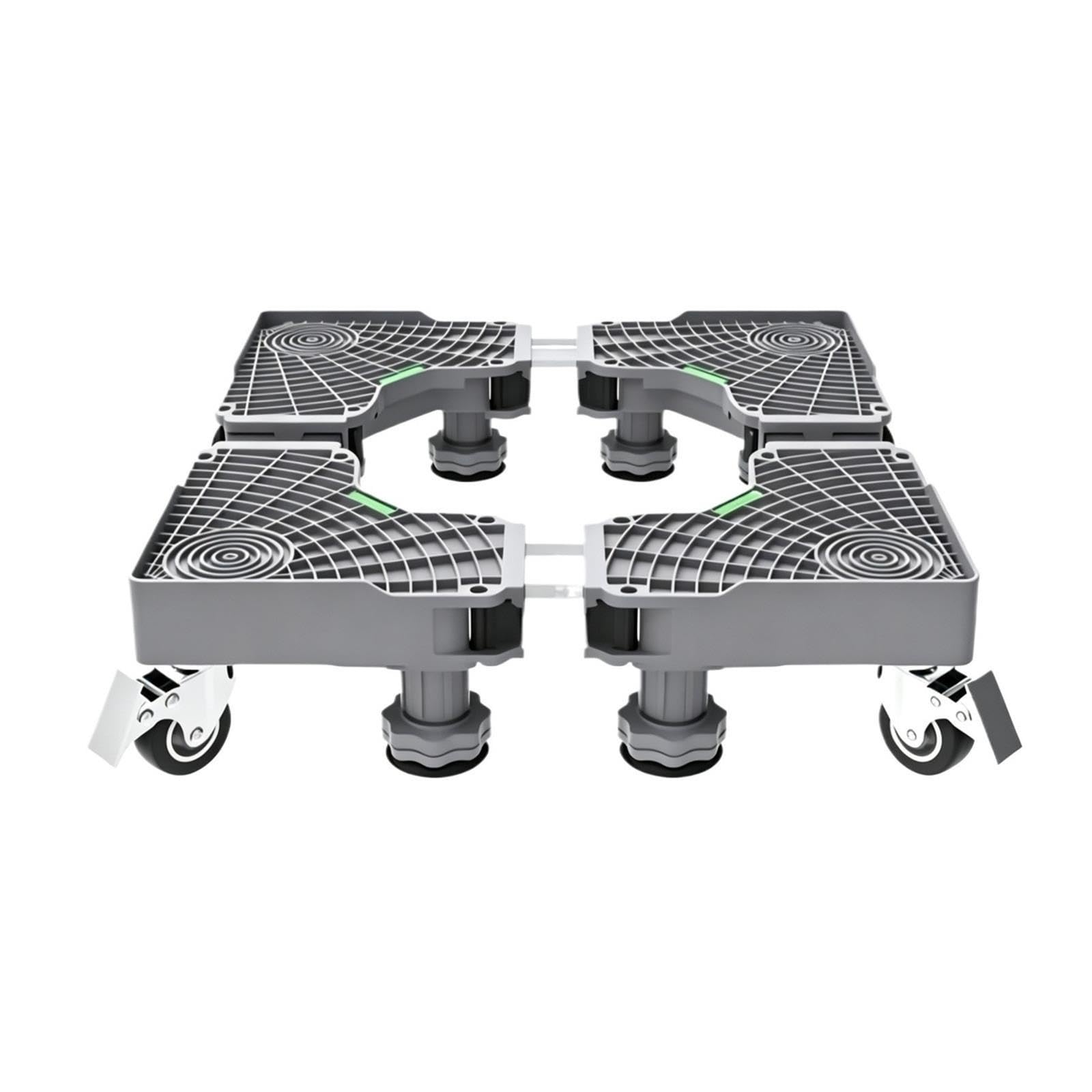 Base for Lavatrice Regolabile Con Ruote, Supporto Mobile Antiscivolo for Lavatrice, Asciugatrice E Frigorifero(Bold 8-foot 4-wheel)