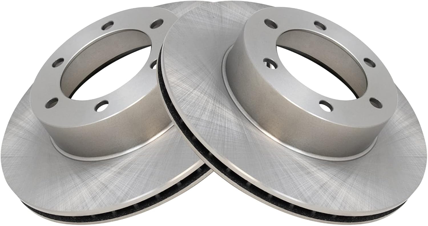 TRQ Front Brake Rotors Set Vented Compatible with 1996-2002 Toyota 4Runner 2004 Tacoma
