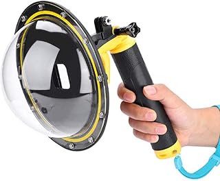 Topiky Custodia Impermeabile Professional Dome Port Custodia Subacquea con Effetto Fish-Eye per videocamera GoPro Hero 5/6/7