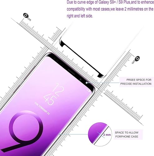 Miniatura 6 de OttarScreen Protector de pantalla para Galaxy S9 Plus3 unidadesPaquete de 3 protectores de pantalla de vidrio templado para Galaxy S9 Plus, fácil