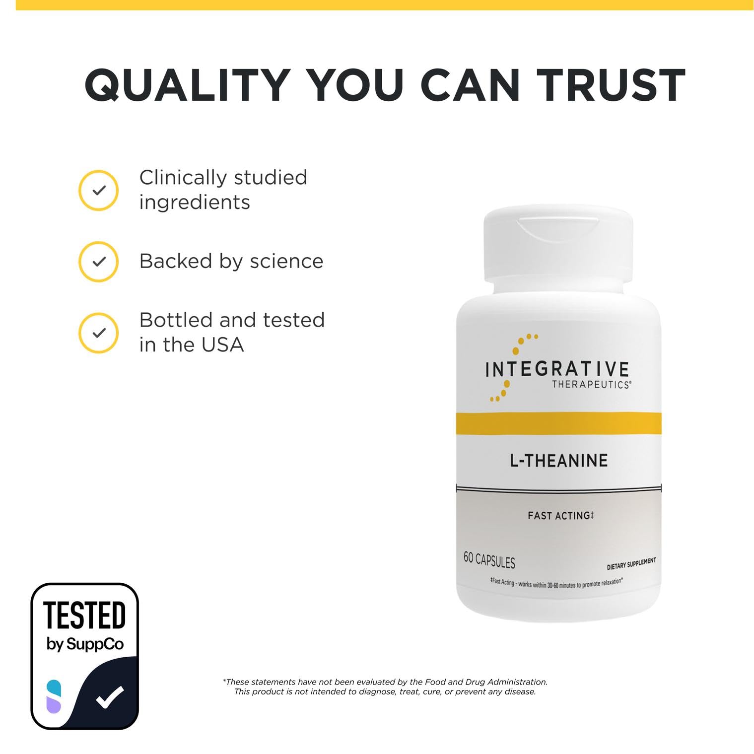 Integrative Therapeutics L-Theanine, Stress Support Supplement*, 60 Count — Amazon image 6