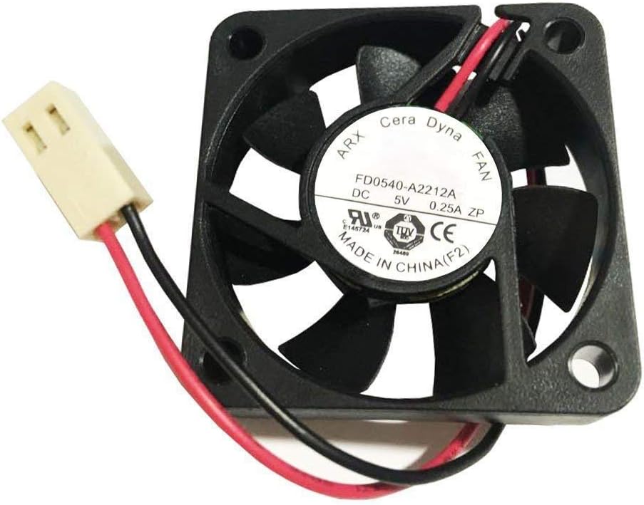FD0540-A2212A FD0540-A3212A 40 x 40 x 10(mm) Fan for CeraDyna 5V 0.25A 2Wire DVR Cooling Fan (Thermal Compound; Spatula; Warranty Card Included)