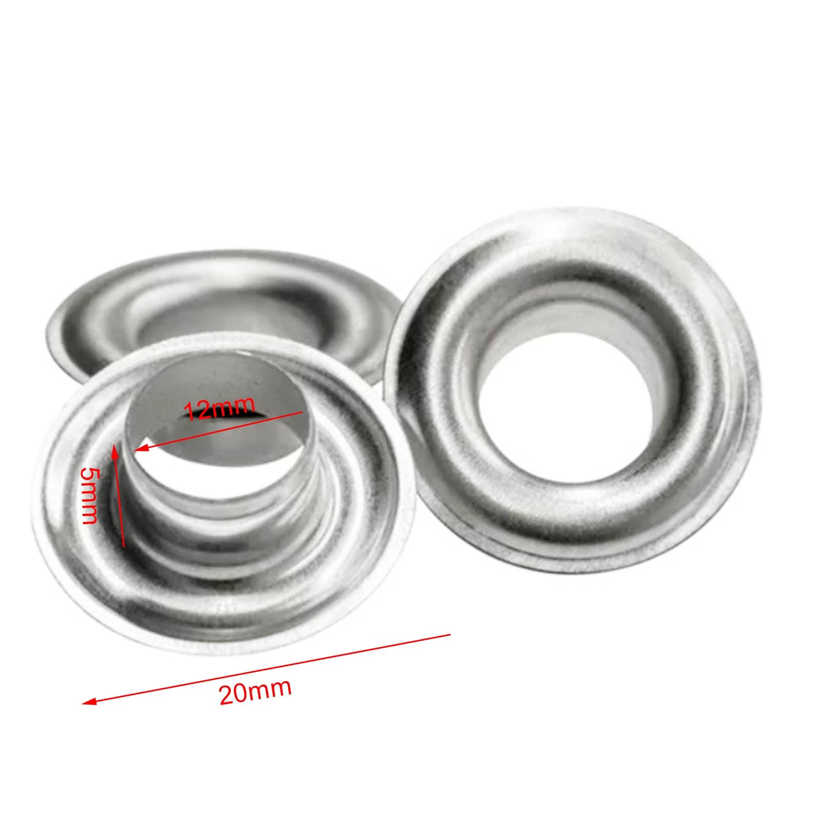 Kit De 1000 Ojales Metálicos De 12 Mm + Herramienta - Acero Inoxidable, Para Lonas, Cortinas, Manualidades