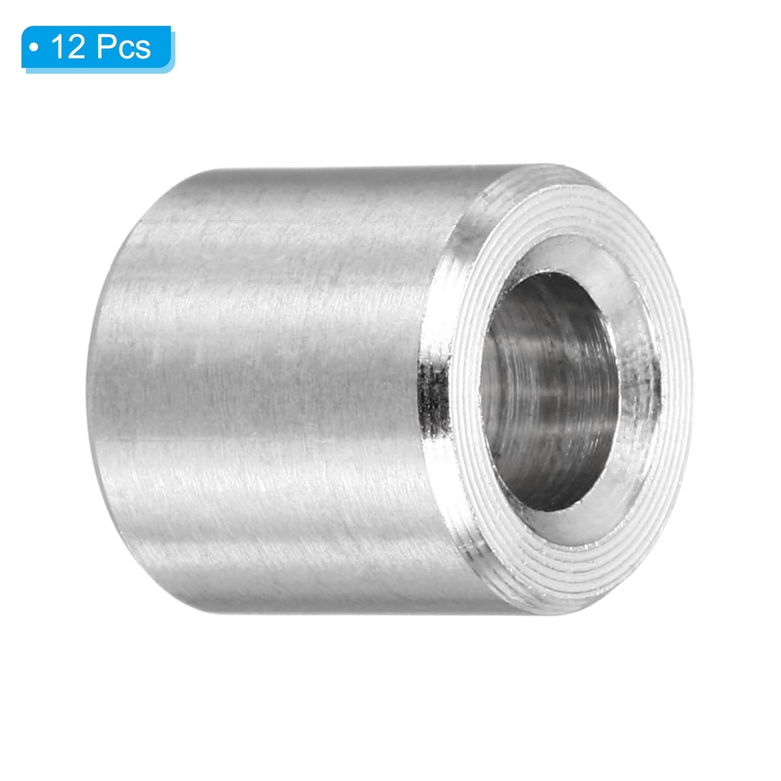 PATIKIL M4 Stainless Steel Spacers, 12Pcs Metal Spacer 4mm ID x 8mm OD x 8mm L Screw Standoff for 3/16" or M4 Screw - Image 3