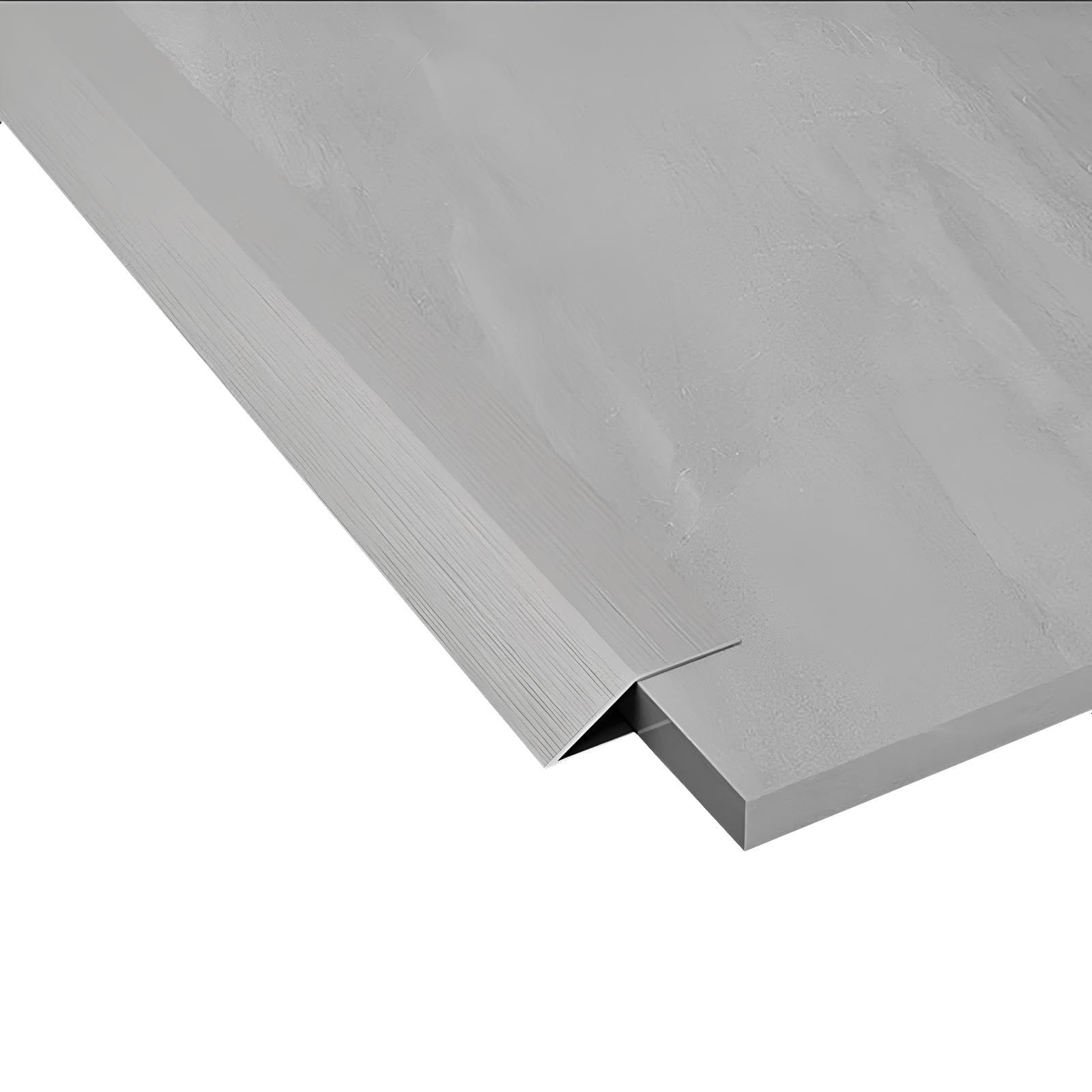 Adjustable Height Transition Profile, Stainless Cover Stripd