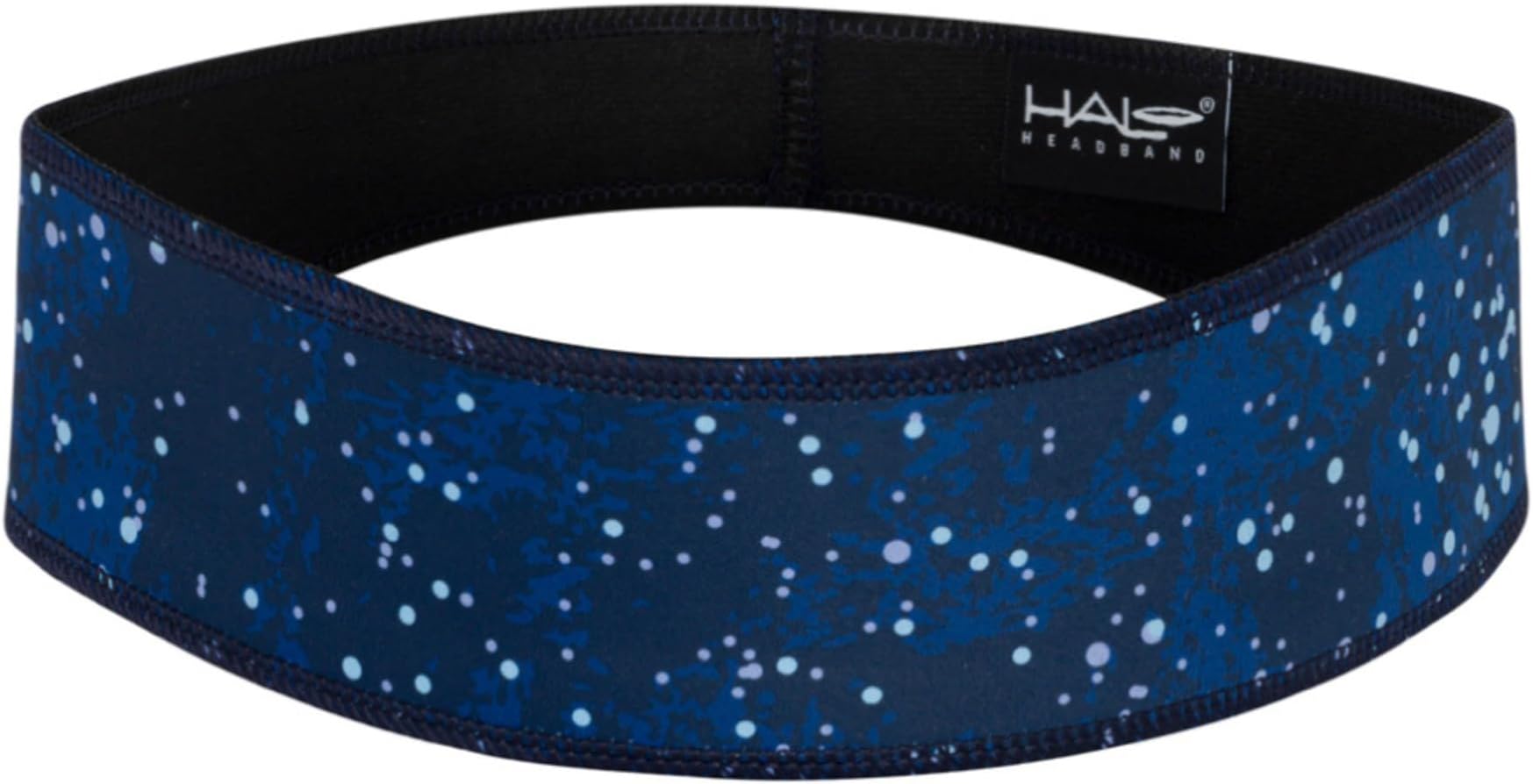 Halo II, 2 inch Wide Sweatband Pullover Running Headband for Men and Women, No Slip with Moisture Wicking Dryline Fabric and Sweat Channeling Technology (Galaxy)