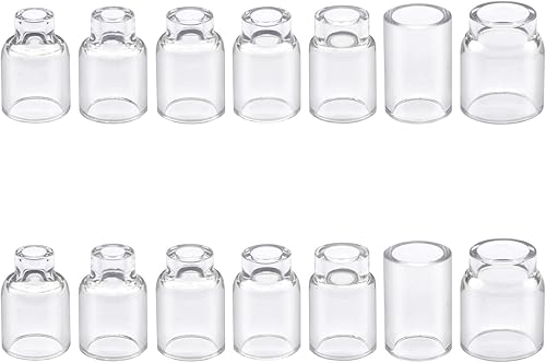 Taza de cristal de los consumibles 4 #  12 # de la soldadura de TIG para la antorcha WP-91718202526 de la soldadura de TIG
