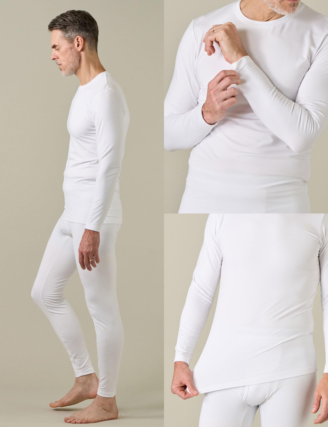 LAPASA Completo Termico Uomo in Pile Calzamaglie Termica & Maglie Termiche Set Sport Invernali Sci Snowboard Sport Running Trekking Caldo/più Caldo/Extra-Caldo М11