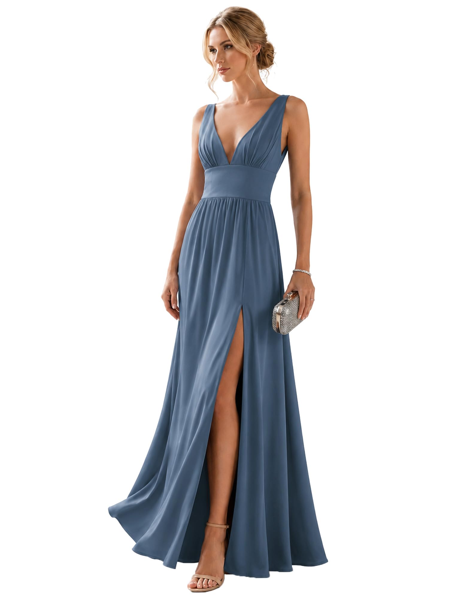 Ever-Pretty V-Neck Side Slit