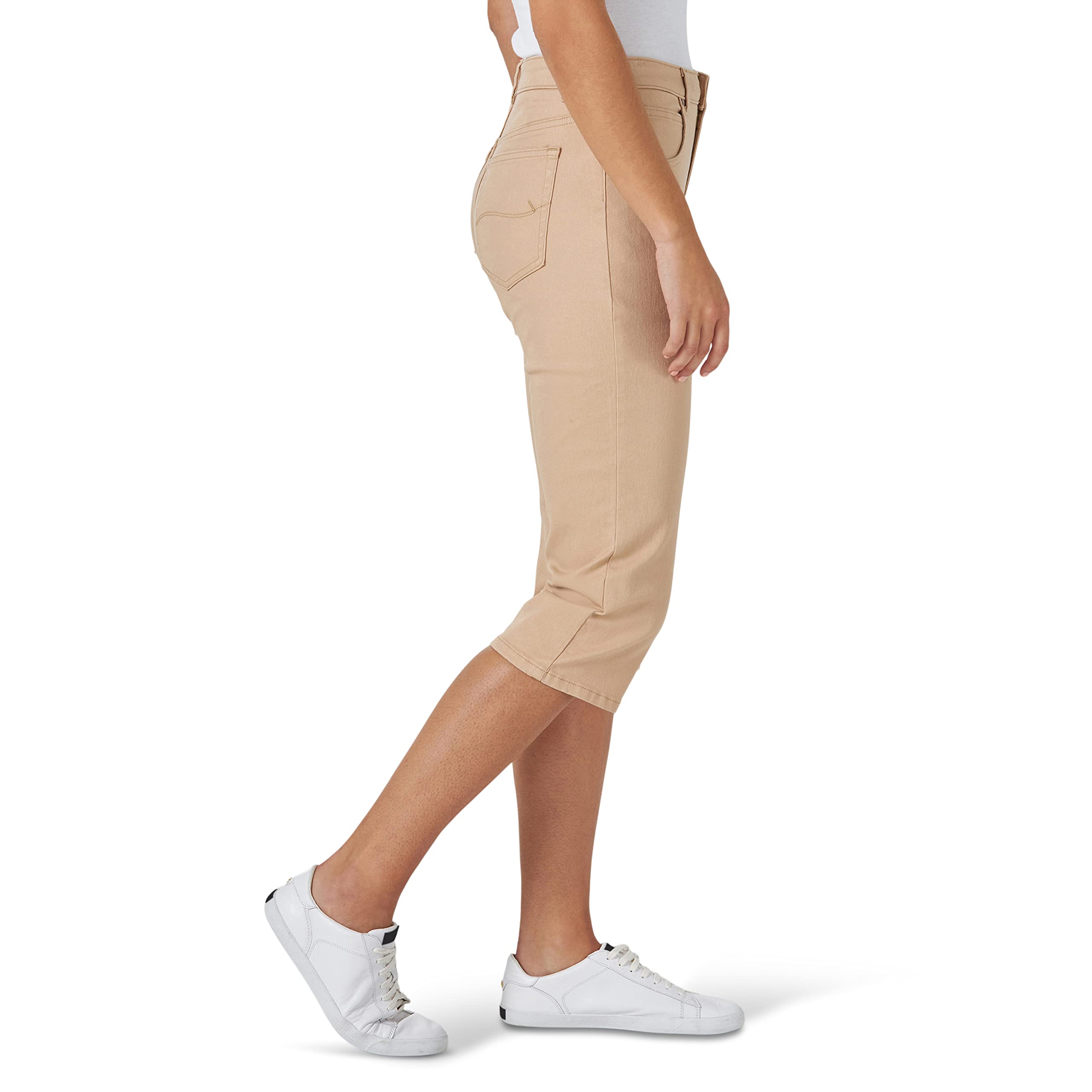Lee Damen Caprihose mit lockerer Passform, Café, 50 – Ansicht 2