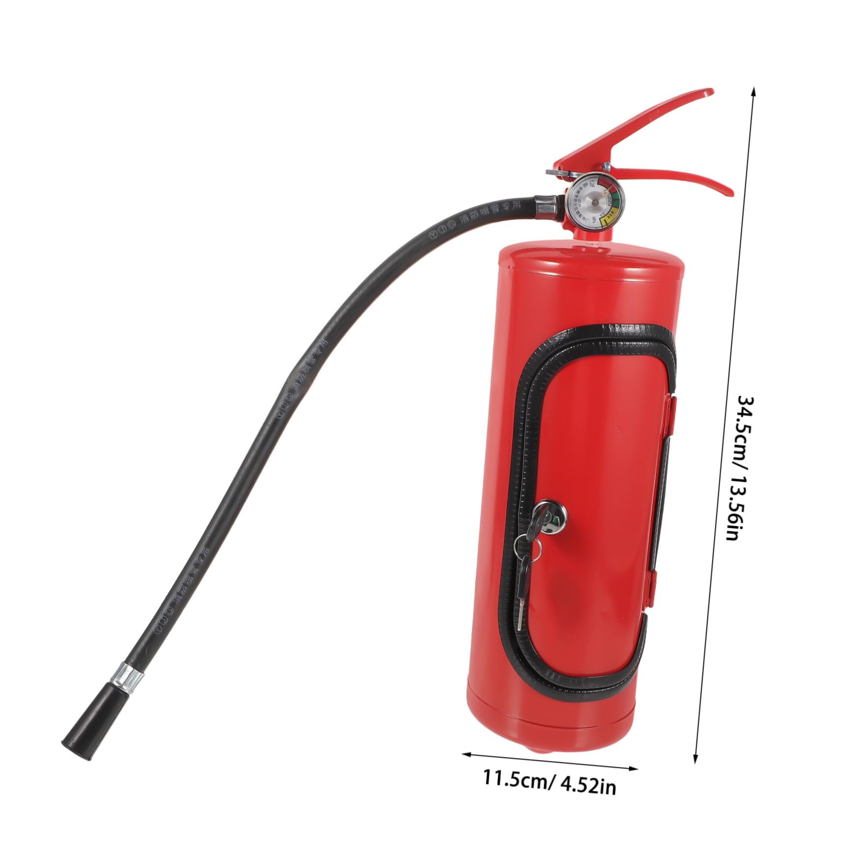 BETOOKY Feuerlöscher Weinkiste Metall Rotwein Aufbewahrungsbox Geschenk Feuerwehrmann Dekorativer Weinhalter für Zuhause und Bar