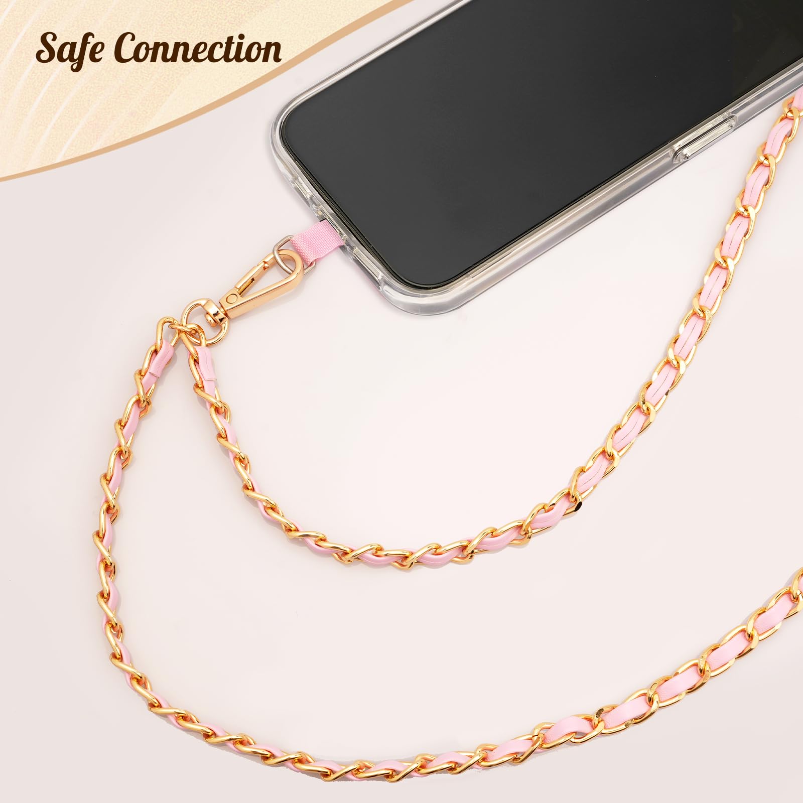 TiMOVO Cordon De Téléphone Universel En Métal, Sangle Antivol Pour