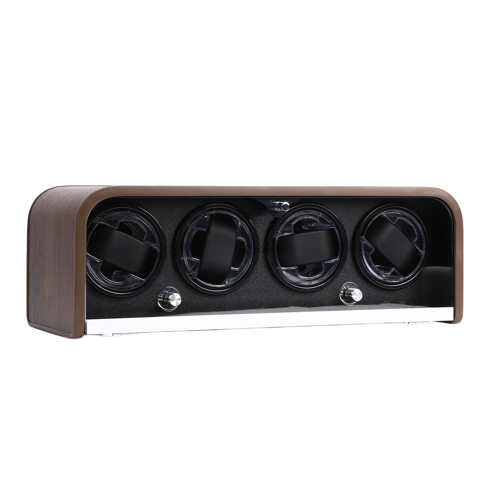 Luocute Scatola Avvolgitore Automatico per Orologi a 4 Slot Scatola Porta Orologi Automatica Silenziosa in 5 modalità con Luce a LED