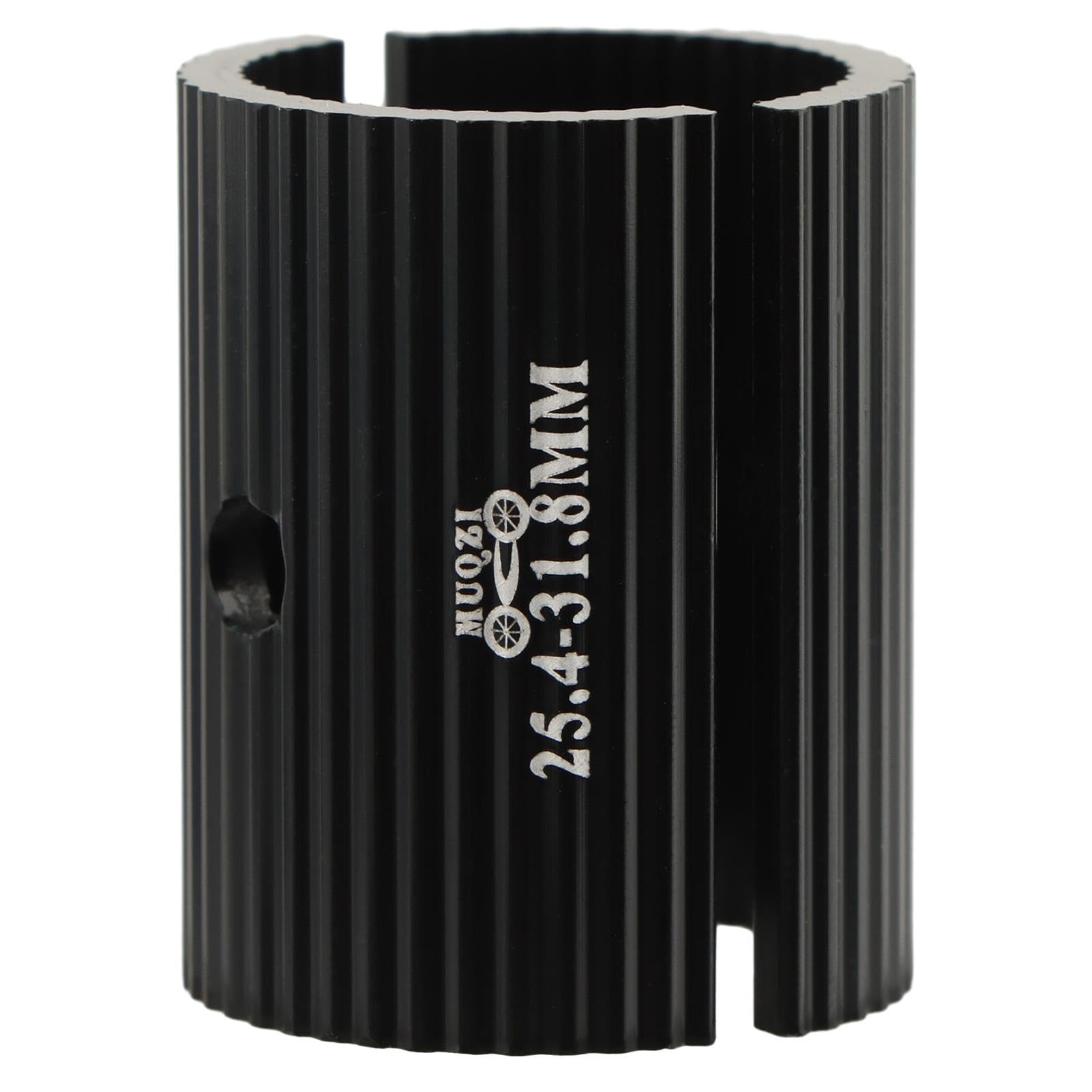Bike Handlebar Shim, 1 Pair Bicycle Handlebar Stem Shim 25.4 to 31.8 mm, Aluminum Alloy Easy Install Stem Reducer, Clamp Spacer Conversion Adapter Black, 25.4 To 31.8mm