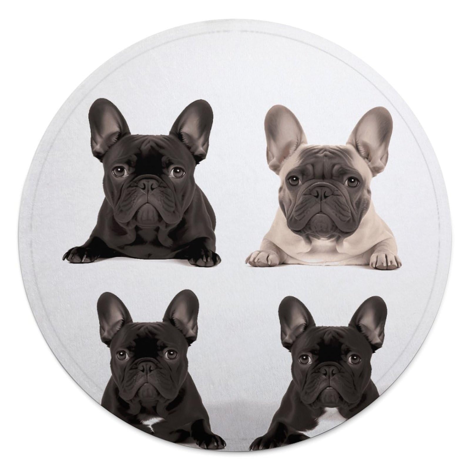 Couverture bouledogue français ronde : confort cocooning
