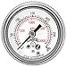 Winters P9S 90 Series Steel Dual Scale Pressure Gauge with Removable Lens, 0-300 psi/kpa, 1-1/2" Dial Display, +/-2-1-2% Accuracy, 1/8" NPT Center Back Mount