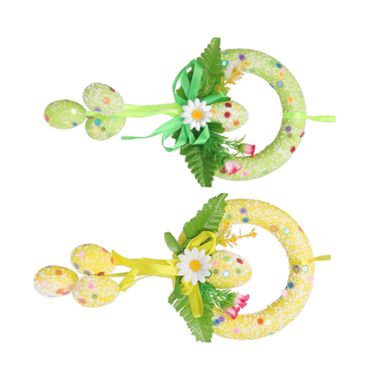 Alipis 3 Set Ornamento Dell'uovo Di Pasqua Decorazione Del Vassoio A Più Livelli Ventilatori Personalizzati Macchina Giocattolo Neon Gnomi Peluche Vernice All'uovo 2 Pezzi * 3