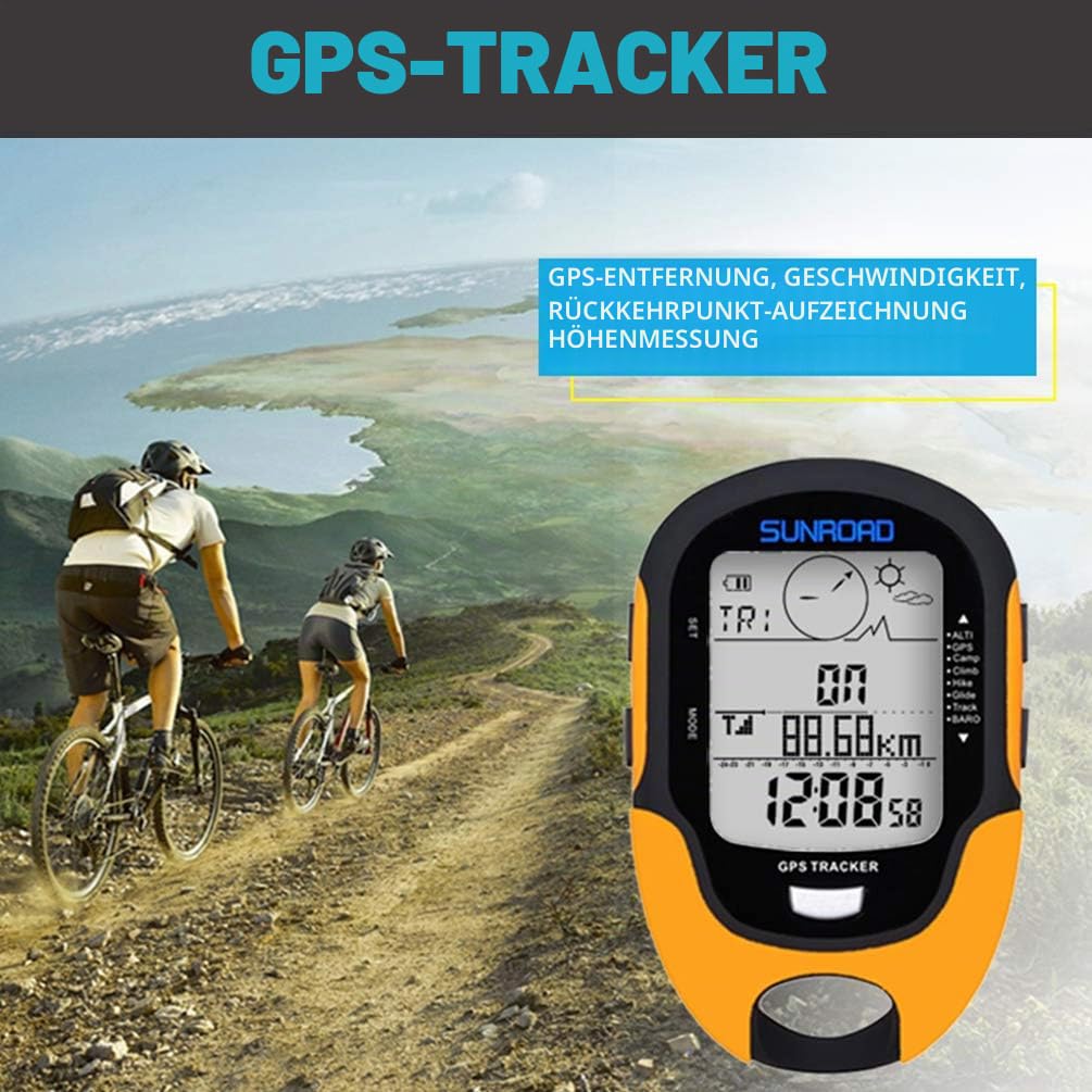 Digital Höhenmesser Tragbarer Kompass mit Wettervorhersage Multifunktions Höhenmesserbarometer für Wandern, Camping, Wohnwagen und Outdoor-Aktivitäten