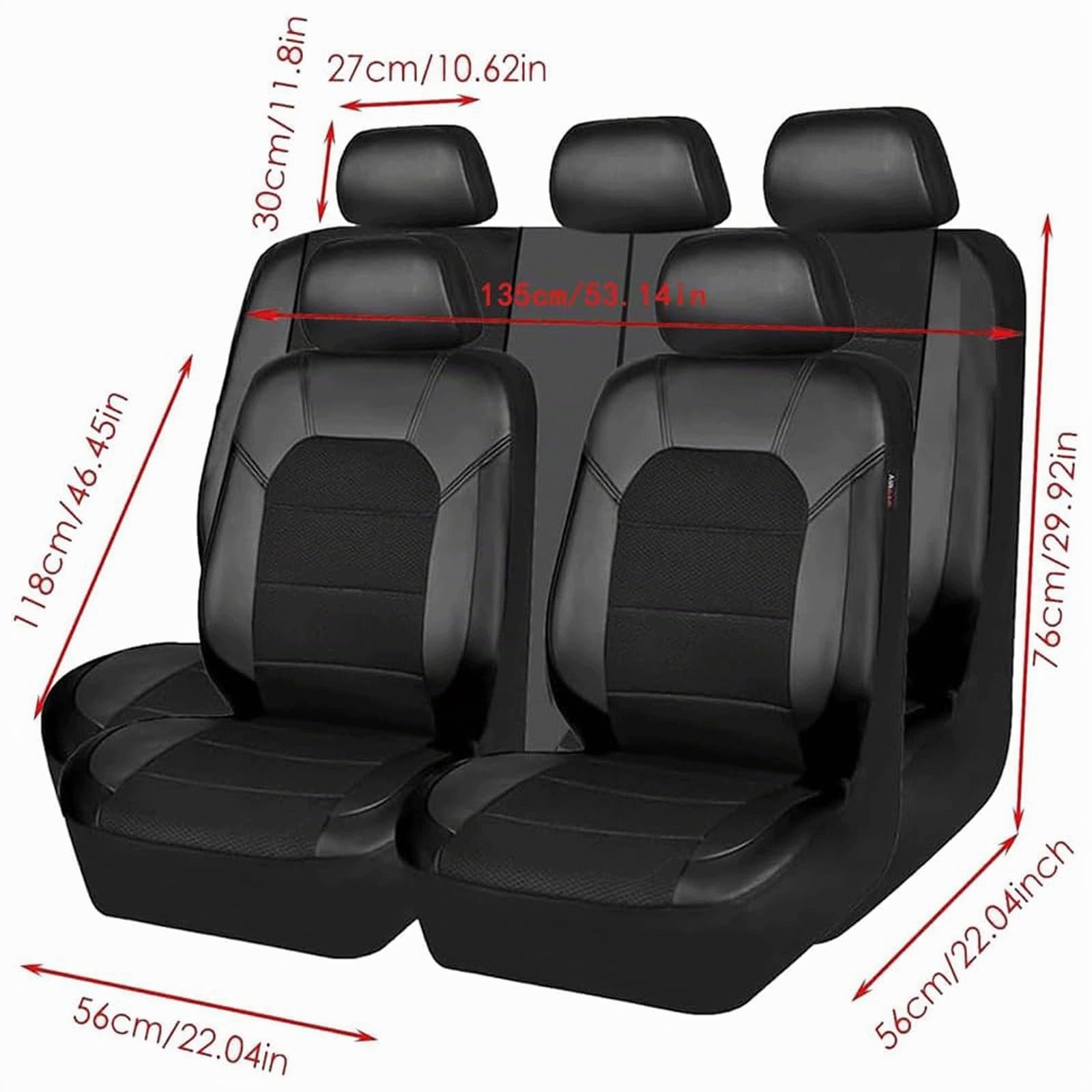 Auto Coprisedili per BMW Serie 1 E81 E82 E87 E88 F20 F21 F52 F40 Serie 2 F22 2000-2023，Copri Sedile Pelle Protezioni Sedile per Anteriori E Posteriori Traspirante Universali Accessori Auto