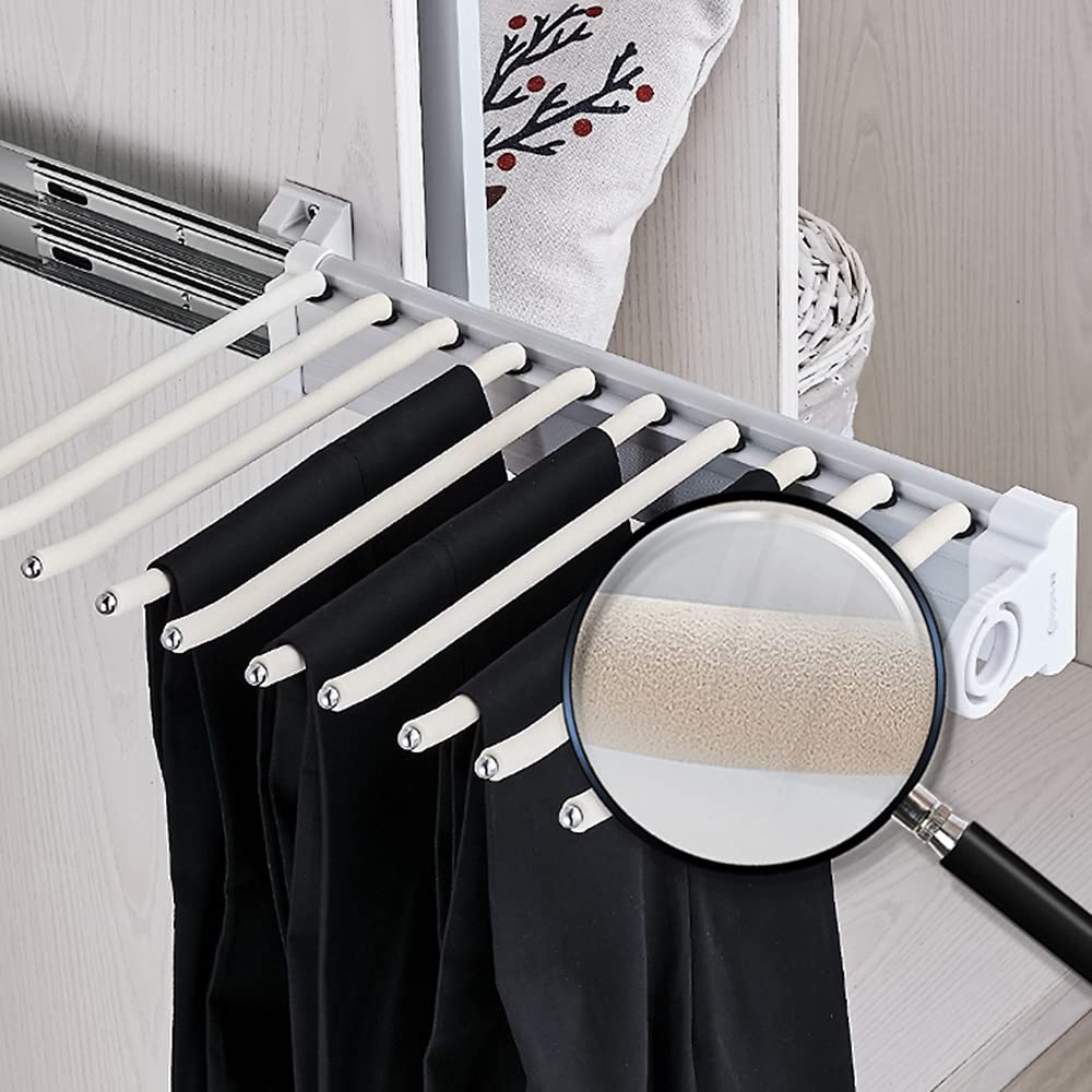 Porte-pantalons coulissant extensible pour 10 pièces