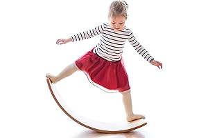 Gentle Monster Wooden Rocker Board: Balance and Coordination for Kids, Toddlers, and Adults