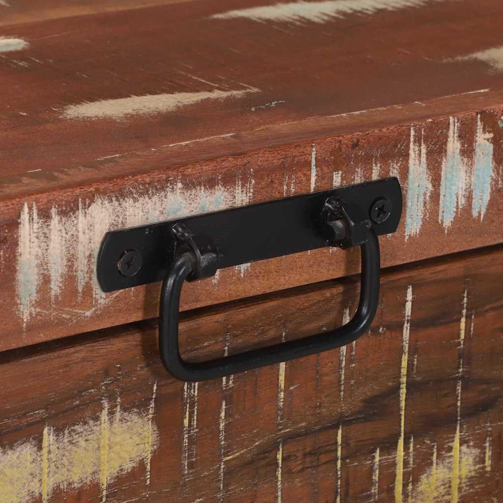 Generico Bauli Portaoggetti 80 x 30 x 30 cm Legno massello di Recupero,Armadietti e portaoggetti,Bauli e cassapanche-4015974