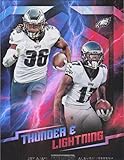 2018 PANINI PLAYOFF THUNDER AND LIGHTNING #15 ALSHON JEFFERY/JAY AJAYI PHILADELPHIA EAGLES FOOTBALL OFFICIAL TRADING CARD OF NFL