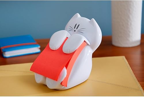 Miniatura 4 de Post-it Dispensador de notas emergente diseño de gato 3 x 3 pulgadas 1 dispensadorpaquete CAT-330 blanco
