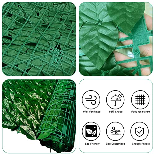 HUIMO Artificial Ivy Fence Screening 1 x 3m Artificial Hedge Roll & Plant Wall Panels Ivy Trellis Privacy Cover for Decorative Garden Backyard - Image 3