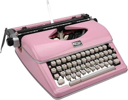 Miniatura 5 de Royal 79105Y Máquina de escribir manual clásica (rosa)