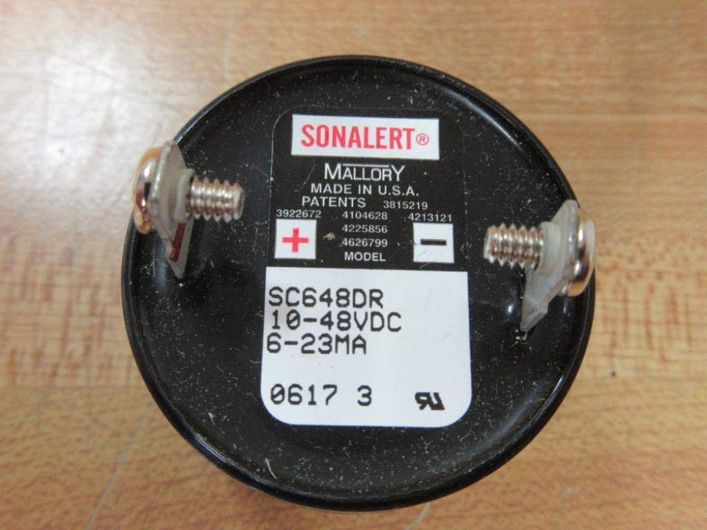MALLORY SNP428R SNP Series 4 to 28 V 2.9 kHz Quick Connect Panel Mount Single Tone Piezo Buzzer - 1 item(s)