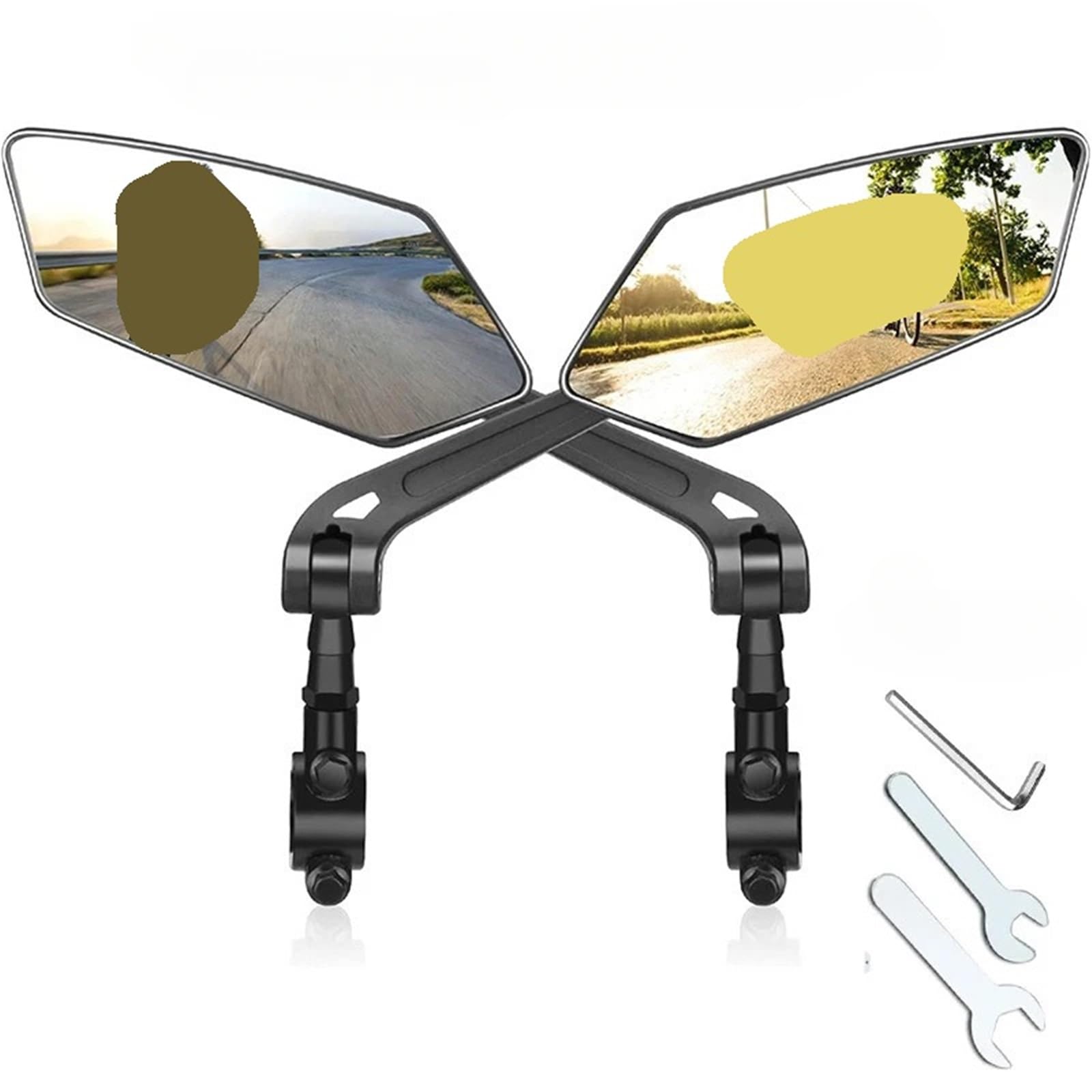 Drehbarer Weitwinkel-Fahrradlenkerspiegel | Drehbarer Weitwinkel-Fahrradlenkerspiegel(A pair)